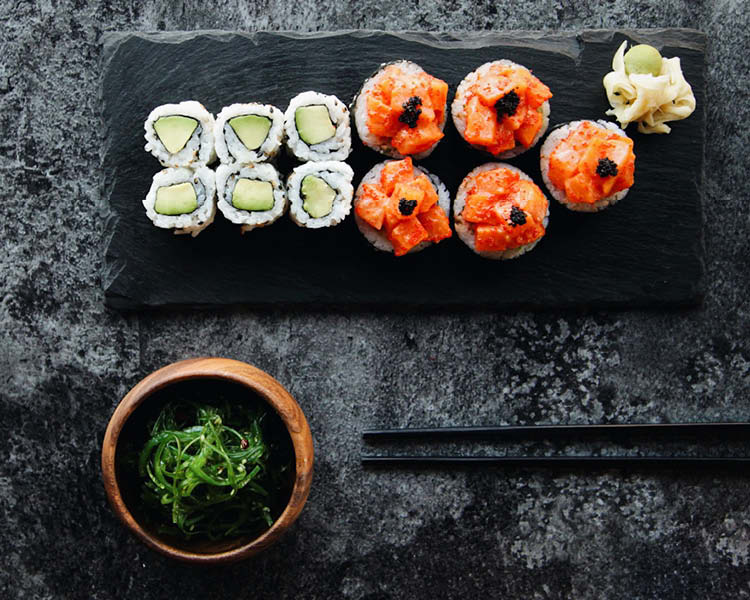 A platter of new sushi creations from Sushi Shop