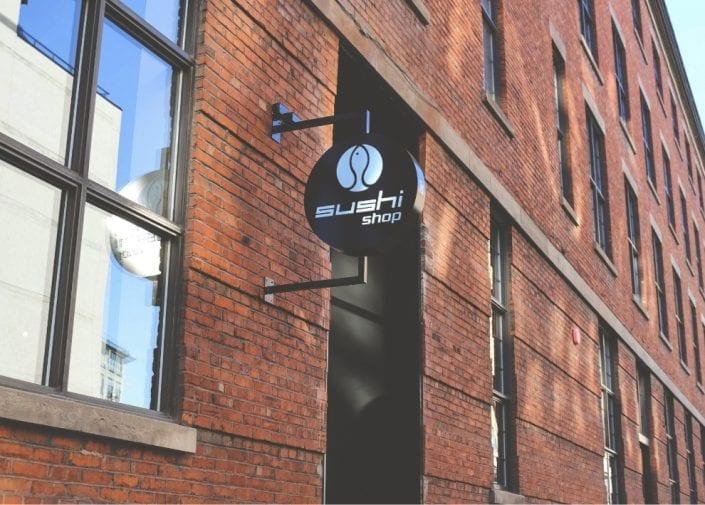 Sushi Shop Restaurant Sign