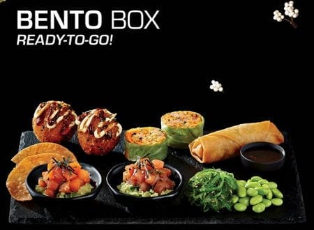 New Bento Boxes with sushis ready to go