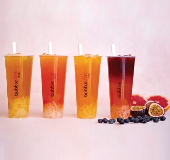 Thés aux perles au jus de fruits / Fruit Juice Bubble Teas
