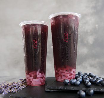 Thé aux perles au jus de bleuet