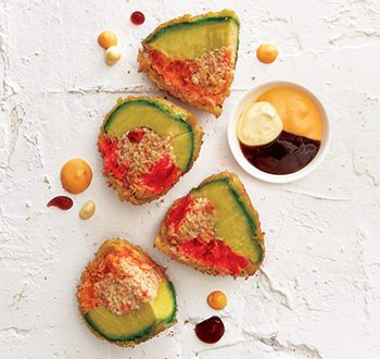 Sushi Monkey Brains avec trio de sauces