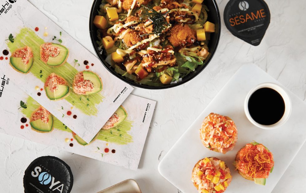 SUSHI, SUSHI PIZZA, BOL POKE, SUSHI FRITS, MENU